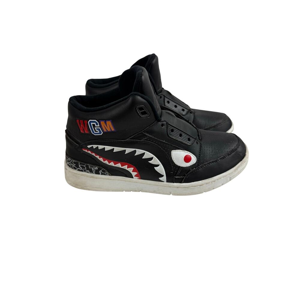 A Bathing Ape Cloud Sta Shark Black Sneakers US 8.5